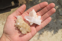 Natural Clear Quartz Crystal Clusters x 35 From Madagascar