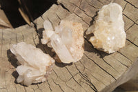 Natural Clear Quartz Crystal Clusters x 35 From Madagascar