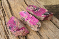 Natural Salrose Cobaltion Dolomite Specimens x 6 From Kakanda, Congo