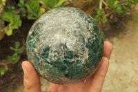 Polished Emeralds Mica Sphere x 1 From Zimbabwe