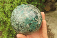 Polished Emeralds Mica Sphere x 1 From Zimbabwe