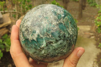 Polished Emeralds Mica Sphere x 1 From Zimbabwe