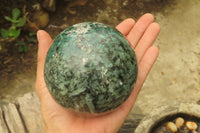 Polished Emeralds Mica Sphere x 1 From Zimbabwe