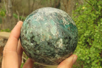 Polished Emeralds Mica Sphere x 1 From Zimbabwe