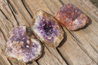 Natural Zululand Amethyst Geodes x 12 from Jozini, South Africa