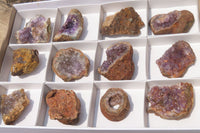 Natural Zululand Amethyst Geodes x 12 from Jozini, South Africa