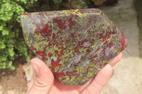 Natural Bastite Dragon Bloodstone Points x 2 From South Africa