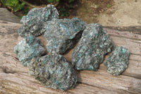 Natural Rare Emerald Mica In Matrix Cobbed Specimens x 6 From Mutoko, Zimbabwe