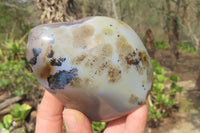 Polished Dendritic Agate Standing Free Forms x 4 From Madagascar