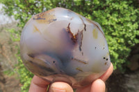 Polished Dendritic Agate Standing Free Forms x 4 From Madagascar