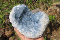 Natural Blue Celestite Geode Specimen x 1 From Sakoany, Madagascar