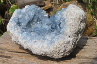 Natural Blue Celestite Geode Specimen x 1 From Sakoany, Madagascar