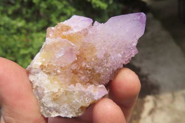 Natural Ametrine Spirit Quartz Clusters x 12 From Boekenhouthoek, South Africa