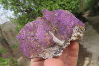 Natural Metallic Purpurite Cobbed Specimens x 6 From Erongo, Namibia