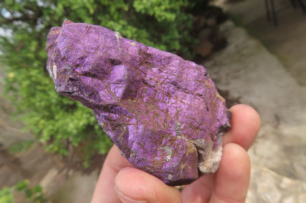 Natural Metallic Purpurite Cobbed Specimens x 6 From Erongo, Namibia