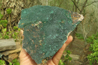 Natural Crystalline Malachite Specimens x 2 From Kasompe, Congo