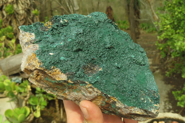 Natural Crystalline Malachite Specimens x 2 From Kasompe, Congo