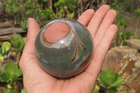 Polished Polychrome Jasper Spheres x 2 From Madagascar