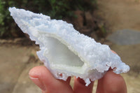 Natural Etched Blue Chalcedony Specimens x 36 From Nsanje, Malawi