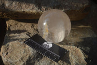 Polished Clear Quartz Crystal Balls x 2 From Madagascar