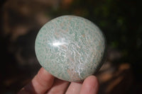 Polished Amazonite Palm Stones x 12 From Zimbabwe