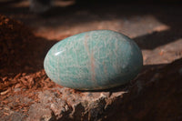 Polished Amazonite Palm Stones x 12 From Zimbabwe