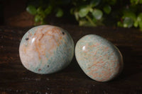 Polished Amazonite Palm Stones x 12 From Zimbabwe