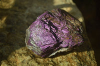 Natural Metallic Purpurite Cobbed Specimens x 6 From Erongo, Namibia