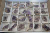 Natural Zululand Amethyst Agate Plate Specimens x 24 From South Africa