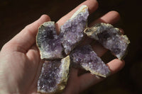 Natural Zululand Amethyst Agate Plate Specimens x 24 From South Africa