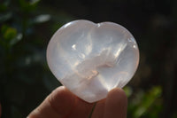 Polished Rose Quartz Gemstone Hearts x 12 From Madagascar