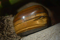 Polished Tigers Eye Free Forms x 4 From South Africa