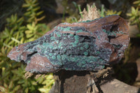 Natural Ball Malachite On Quartz Matrix Specimen x 1 From Kambove, Congo