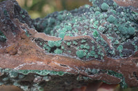 Natural Ball Malachite On Quartz Matrix Specimen x 1 From Kambove, Congo