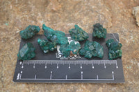 Natural Dioptase On Dolomite Specimens x 35 From Likasi, Congo