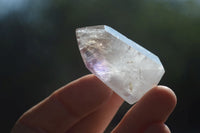 Polished Window Amethyst Quartz Crystals x 20 From Akansobe, Madagascar