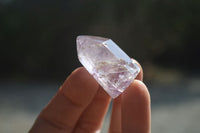 Polished Window Amethyst Quartz Crystals x 20 From Akansobe, Madagascar