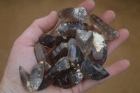 Natural Smokey Quartz Crystals x 35 From Zomba, Malawi