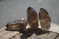 Natural Smokey Quartz Crystals x 35 From Zomba, Malawi