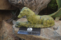 Hand Made Animal Stone Carvings x 2 From Zimbabwe