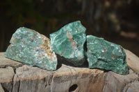 Natural Swazi Jade Cobbed Specimens x 12 from Swaziland