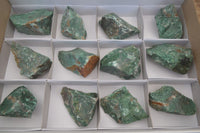 Natural Swazi Jade Cobbed Specimens x 12 from Swaziland