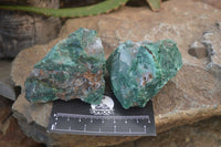 Natural Swazi Jade Cobbed Specimens x 12 from Swaziland