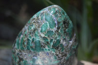 Polished Rare Emerald Mica In Matrix Standing Free Forms x 3 From Mutoko, Zimbabwe