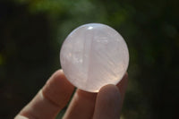 Polished Rose Quartz Spheres x 6 From Madagascar