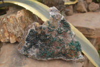 Natural Ball Malachite On Quartz Matrix Specimen x 1 From Kambove, Congo