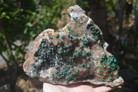 Natural Ball Malachite On Quartz Matrix Specimen x 1 From Kambove, Congo