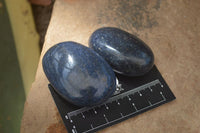 Polished Lazulite Palm Stones x 12 From Madagascar