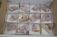 Natural Amethyst Spirit Quartz Clusters x 12 From Boekenhouthoek, South Africa