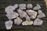 Natural Amethyst Spirit Quartz Clusters x 12 From Boekenhouthoek, South Africa